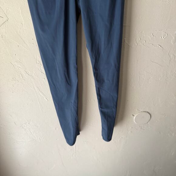 PacSun Active Blue Crossover Waist Leggings Size L – Colorblock Athletic Stretch - Picture 3 of 10